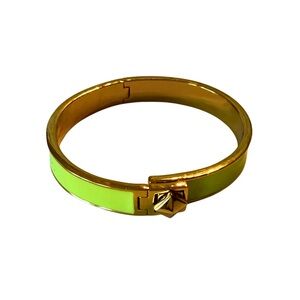 Kate space Gold and Green Enamel Locking Bracelet
